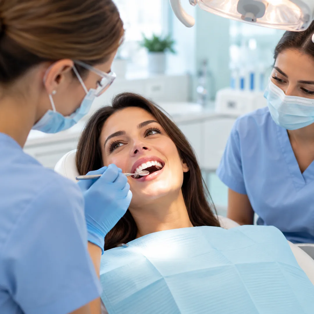 Dental examination at a professional dental clinic in Istanbul